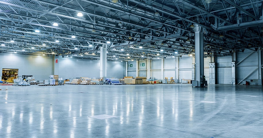 Empty Modern Warehouse ready to accept cargo